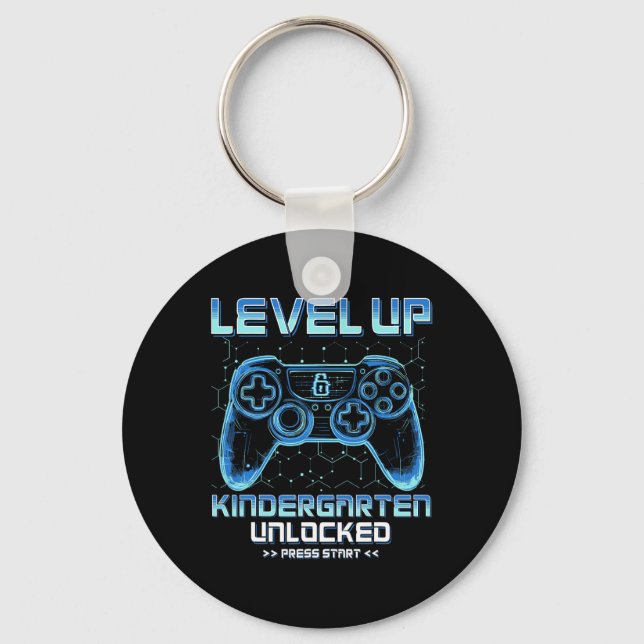 Level Kindergarten Unlocked Back To School Video G Keychain (Front)