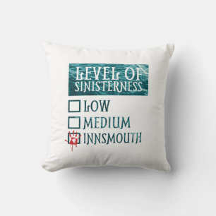 Level of Innsmouth Lovecraft Throw Pillow