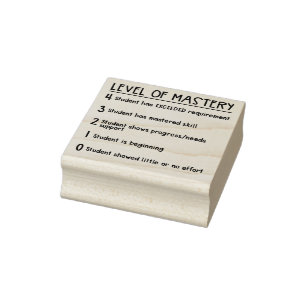 Level of Mastery Stamp