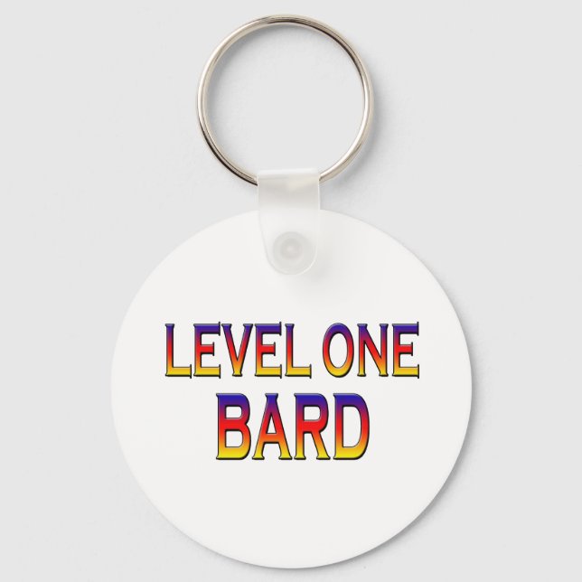 Level one bard keychain (Front)