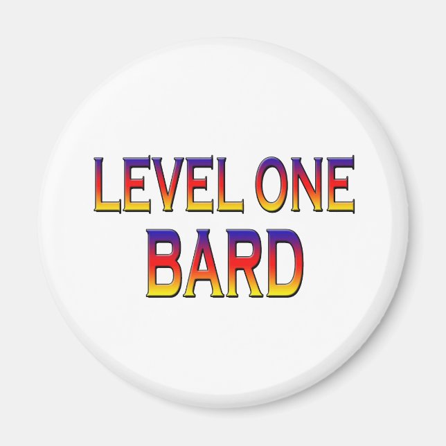 Level one bard magnet (Front)