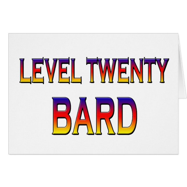 Level twenty Bard (Front Horizontal)