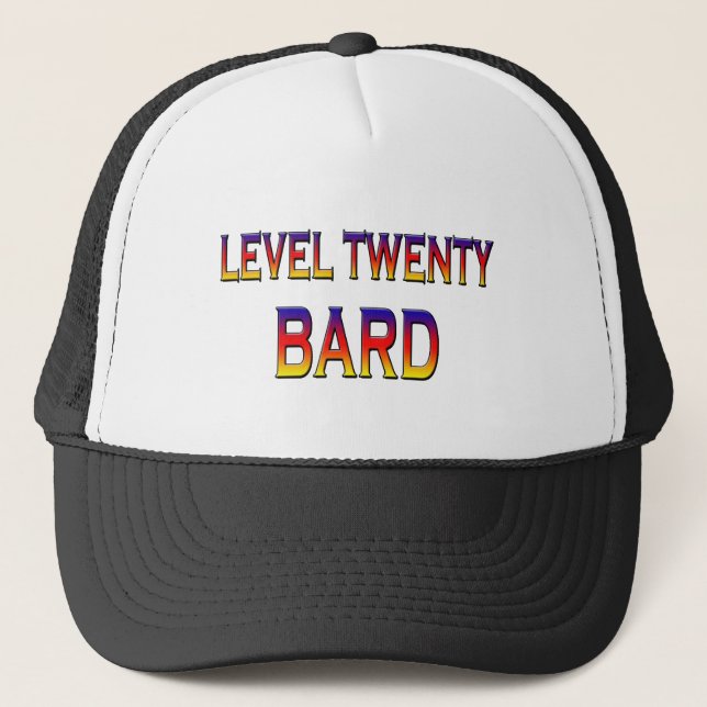 Level twenty Bard Trucker Hat (Front)