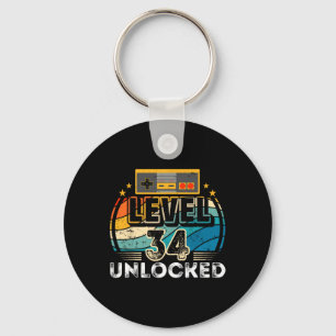 Level &#; Unlocked Birthday Boy &#; th Video Game Keychain
