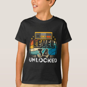 Level &#  Unlocked Birthday Boy &# th Video Game T-Shirt