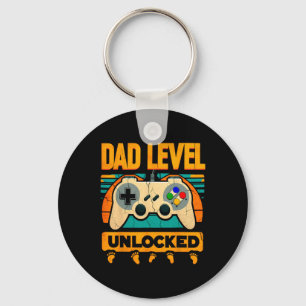 Level Unlocked Father39s Day New Dad Keychain