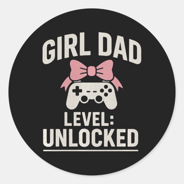 Level Unlocked New Gift For Hostal Premium Tri-ble Classic Round Sticker (Front)