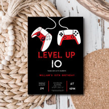 level up 10 Video Game on Birthday Party