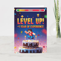 Level Up! +1 Year of Experience Gamer Birthday