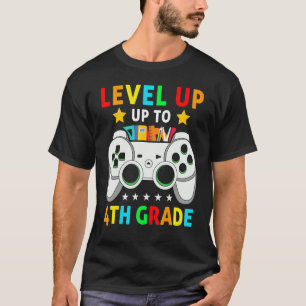 Level Up 4th Fourth Grade Teacher Student Back To T-Shirt