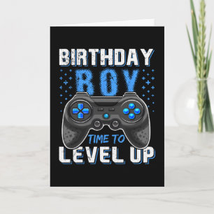 Level Up Birthday Boy Gamer - Clic Fit  Card
