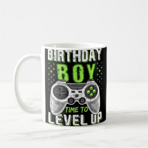 Level Up Birthday Boy Video Game Coffee Mug