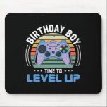 Level Up Birthday Boy Video Game Kids Party  Mouse Pad<br><div class="desc">Level Up Birthday Boy Video Game Kids Party</div>
