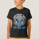 Level Up Birthday Boy Video Game Kids Party  T-Shirt<br><div class="desc">Level Up Birthday Boy Video Game Kids Party</div>