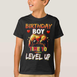 Level Up Birthday Boy Video Game T-Shirt