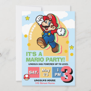 Level Up Birthday Invitation