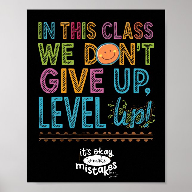 LEVEL UP CLASSROOM POSTER (Devant)