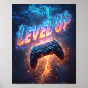 Level Up — Epic Gamer Poster