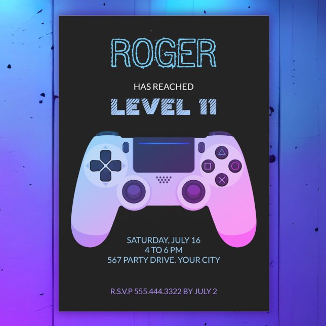 LEVEL UP GAME CONTROLLER INVITATION (Creator Uploaded)