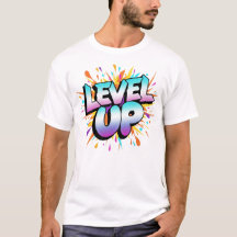 Level Up – Gradient Power Burst Typography