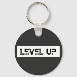 Level Up Inspirational / Motivational Saying Keychain