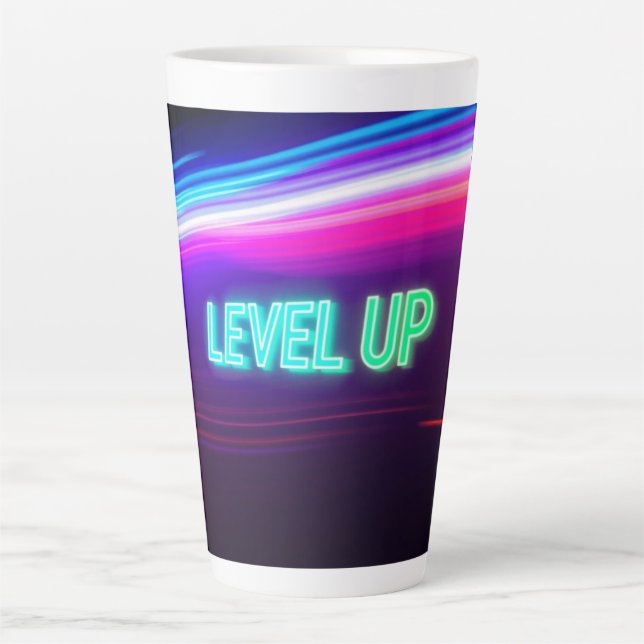 Level Up Latte Mug (Front)