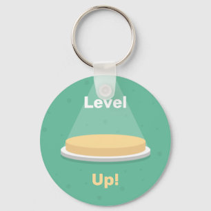Level Up!   Level Up Button Keychain