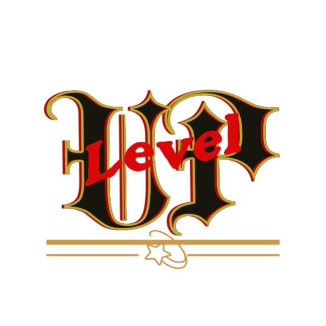 Level Up Love – Gothic Typography Design T-Shirt (Creator Uploaded)