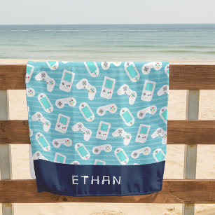 Level Up Personalized Beach Towel