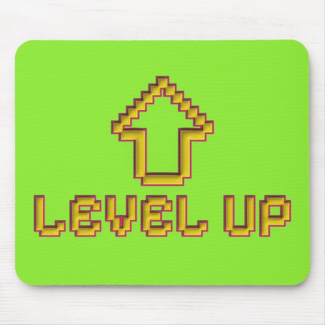 Level Up Pixel Mousepad Retro Gamer (Front)