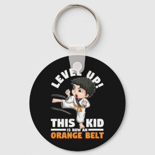 Level Up This Kid Is Now An Orange Belt Karate Mar Keychain