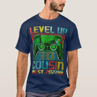 Level Up To Cousin Crew 2022 Pregnancy Baby Announ T-Shirt