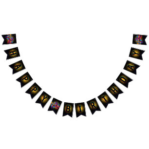 Level Up Video Game Controller Bunting Flags