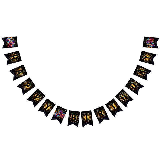 Level Up Video Game Controller Bunting Flags (All)