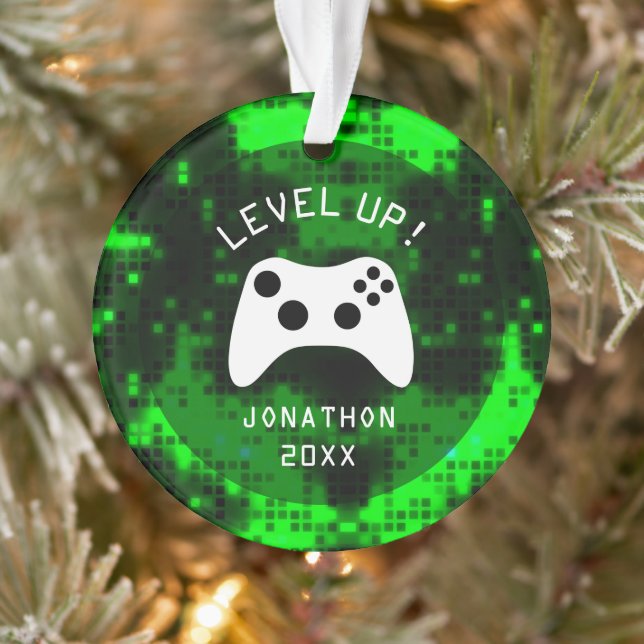 Level Up Video Game Game Truck Ornament (Tree)