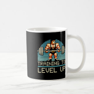 Level Up Video Game Gamer Gym Workout Gaming Fitne Coffee Mug