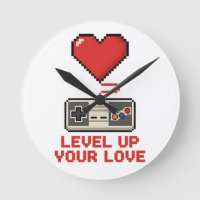 Level Up Your Love, Retro Pixel Gaming Design