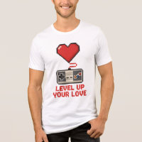 Level Up Your Love, Retro Pixel Gaming Design
