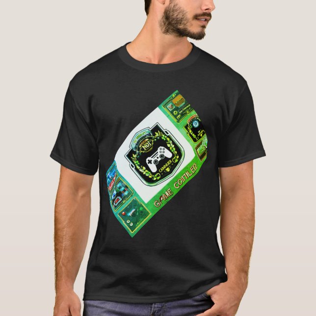  "Level Up Your Style with the Badge Gaming T-Shir T-Shirt (Front)