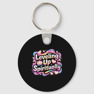 Leveling Up Sritually Mindfulness Meditation  Keychain