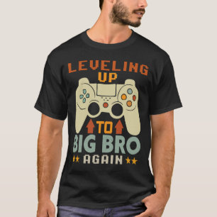 Leveling Up To Big Bro Again Vintage  Big Brother  T-Shirt