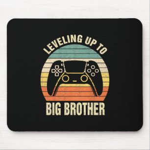 Leveling Up To Big Brother 2025 Funny Gamer Boys K Mouse Pad
