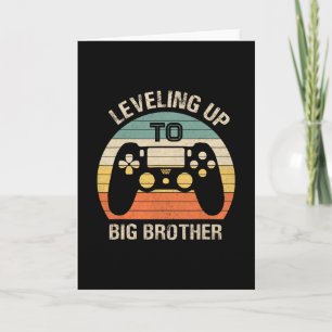 Leveling Up To Big Brother 2025 Funny Gamer Vintag Card