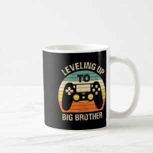 Leveling Up To Big Brother 2025 Funny Gamer Vintag Coffee Mug