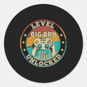 Leveling Up To Big Brother 2025 Level Unlocked Vid Classic Round Sticker