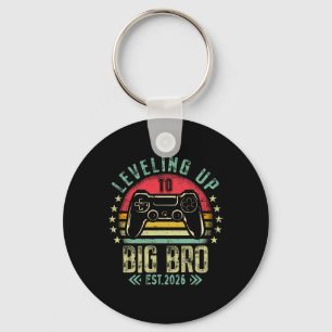 Leveling Up To Big Brother 2026 Funny New Gamer Bo Keychain