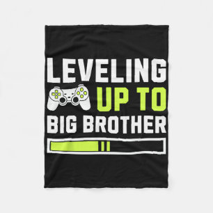 Leveling Up To Big Brother - Funny Gamer For Men K Fleece Blanket