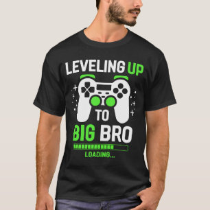 Leveling Up To Big Brother Gaming Boy  T-Shirt