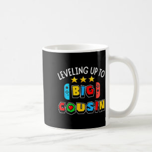 Leveling Up To Big Cousin Funny Gaming Video Game  Coffee Mug