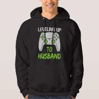 Leveling Up To Husband Bachelor Party Men Video G Hoodie